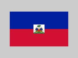 vlag van haïti, officiële kleuren en verhoudingen. vectorillustratie. vector