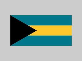 Bahama's vlag, officiële kleuren en verhouding. vectorillustratie. vector