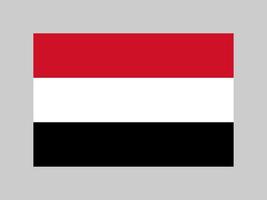 Jemen vlag, officiële kleuren en verhouding. vectorillustratie. vector