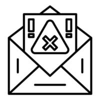 pictogram e-mailwaarschuwingsregel vector