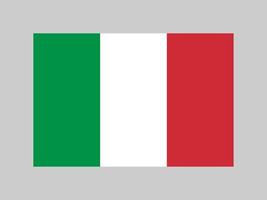 vlag van italië, officiële kleuren en verhoudingen. vectorillustratie. vector