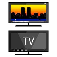 twee tv-pictogram vector