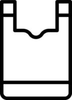 plastic zak vector pictogram ontwerp illustratie