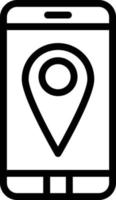 gps mobiele vector pictogram ontwerp illustratie