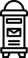 mailbox vector pictogram ontwerp illustratie