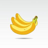 illustratie van drie bananen vector ontwerpsjabloon