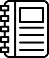notitie boek vector pictogram ontwerp illustratie