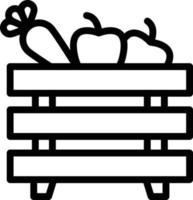fruitmand vector pictogram ontwerp illustratie