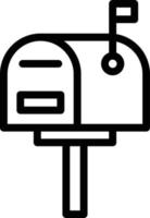 mailbox vector pictogram ontwerp illustratie