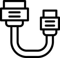 sata-kabel vector pictogram ontwerp illustratie