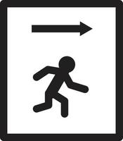 pictogram afsluiten. uitgangsbord. exit-symbool. vector