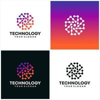 moderne zeshoek tech logo ontwerpen concept vector, hexa technologie logo sjabloon vector