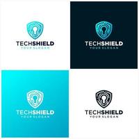 schild technologie logo pictogram voorraad vector