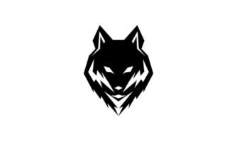 wolf gezicht logo vector ontwerp