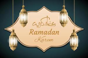 ramadan kareem islamitische achtergrond vector