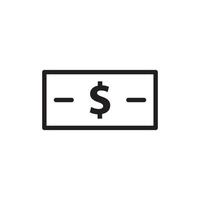 geld pictogram vector ontwerpsjablonen