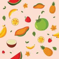 tropisch fruit naadloos patroon vector