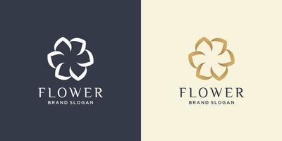 bloemlogo met modern minimalistisch abstract concept premium vectordeel 2. vector