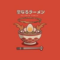 heilige ramen noodle vectorillustratie vector