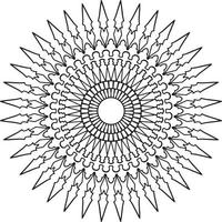 koninklijke mandala-illustraties voor decoratie, ontwerpen, tatoeage, vrede vector