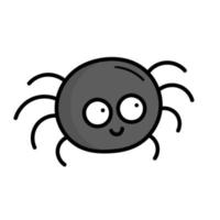 leuke grappige kleine spin. insect. doodle stijl illustratie vector