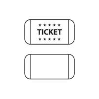 ticketvector voor website symboolpictogram vector