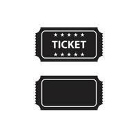 ticketvector voor website symboolpictogram vector