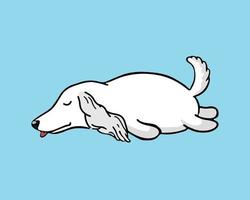 gesneden hond cartoon vector en illustratie