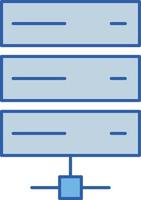 databaseserver vectorpictogram dat gemakkelijk kan worden gewijzigd of bewerkt vector