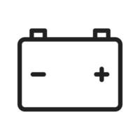 batterij lijn icoon vector