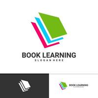 leerboek logo vector sjabloon, creatieve boek logo ontwerpconcepten