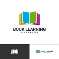 leerboek logo vector sjabloon, creatieve boek logo ontwerpconcepten