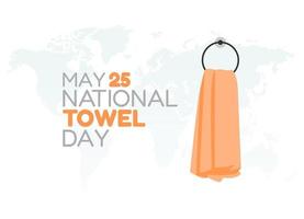 vectorafbeelding van nationale handdoekdag goed voor de viering van de nationale handdoekdag. plat ontwerp. flyer design.flat afbeelding.