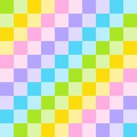 pastel regenboog polkadot cirkel ronde check geruit gingang patroon illustratie inpakpapier, picknick mat, tafelkleed, stof achtergrond vector