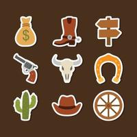 cowboy western leven icoon vector