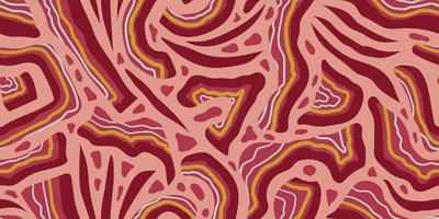 abstracte vector naadloze roze banner met delen van rode vormeloze stenen