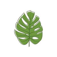 monstera blad logo pictogram ontwerp sjabloon vector