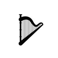 harp pictogram ontwerpsjabloon vector