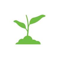 plant logo pictogram ontwerp vector