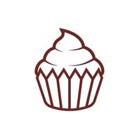 cupcake logo pictogram ontwerp sjabloon vector