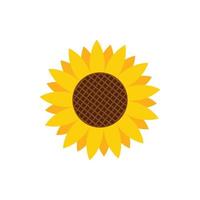 zonnebloem logo pictogram ontwerp sjabloon vector
