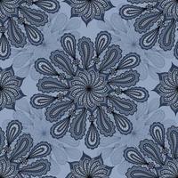 blauwe naadloze vector achtergrond met paisley ornament