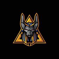 anubis mascotte ontwerp vector