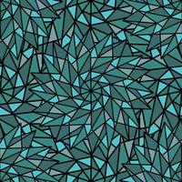 abstracte turquoise vector naadloze achtergrond met complexe geometrische sterren in de vorm van een caleidoscoop