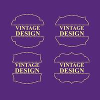 vintage designlabel voor premium product vector