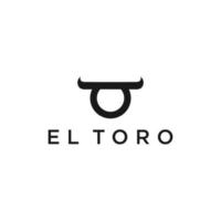 el toro stier logo hipster retro vintage vector icon