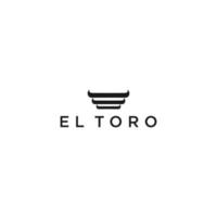 el toro stier logo hipster retro vintage vector icon