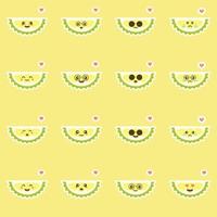grappig en kawaii durian fruit. tropisch fruit platte ontwerp vectorillustratie. gebruik voor kaart, mascotte, poster, banner, emoji, emoticon, webdesign en print op t-shirt. gemakkelijk te bewerken. vector