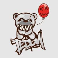 teddybeer eng vector