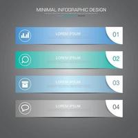 infographic elementen met zakelijke pictogram op volledige kleur achtergrond proces of stappen en opties workflow diagrammen, vector ontwerpelement eps10 illustrationirhg